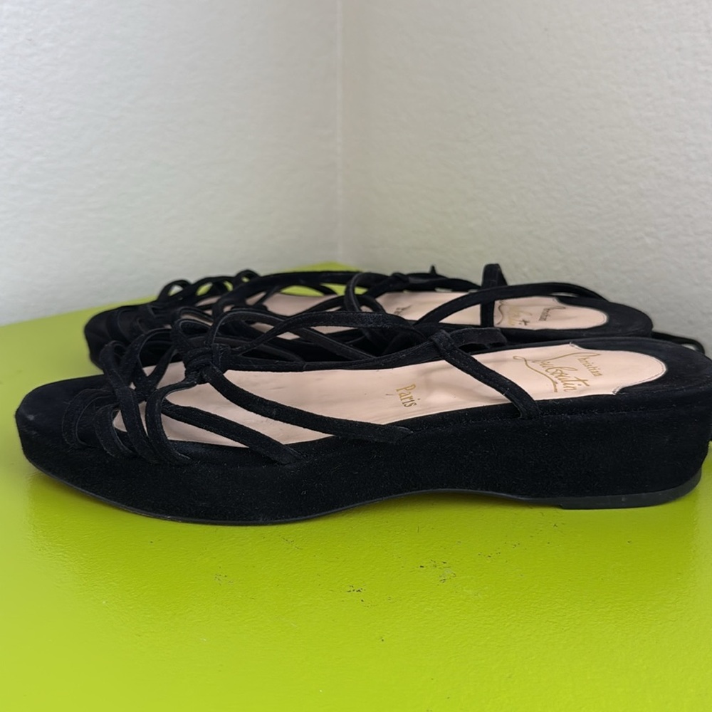 Christian Louboutin suede strappy flats size 39 - Picture 12 of 13